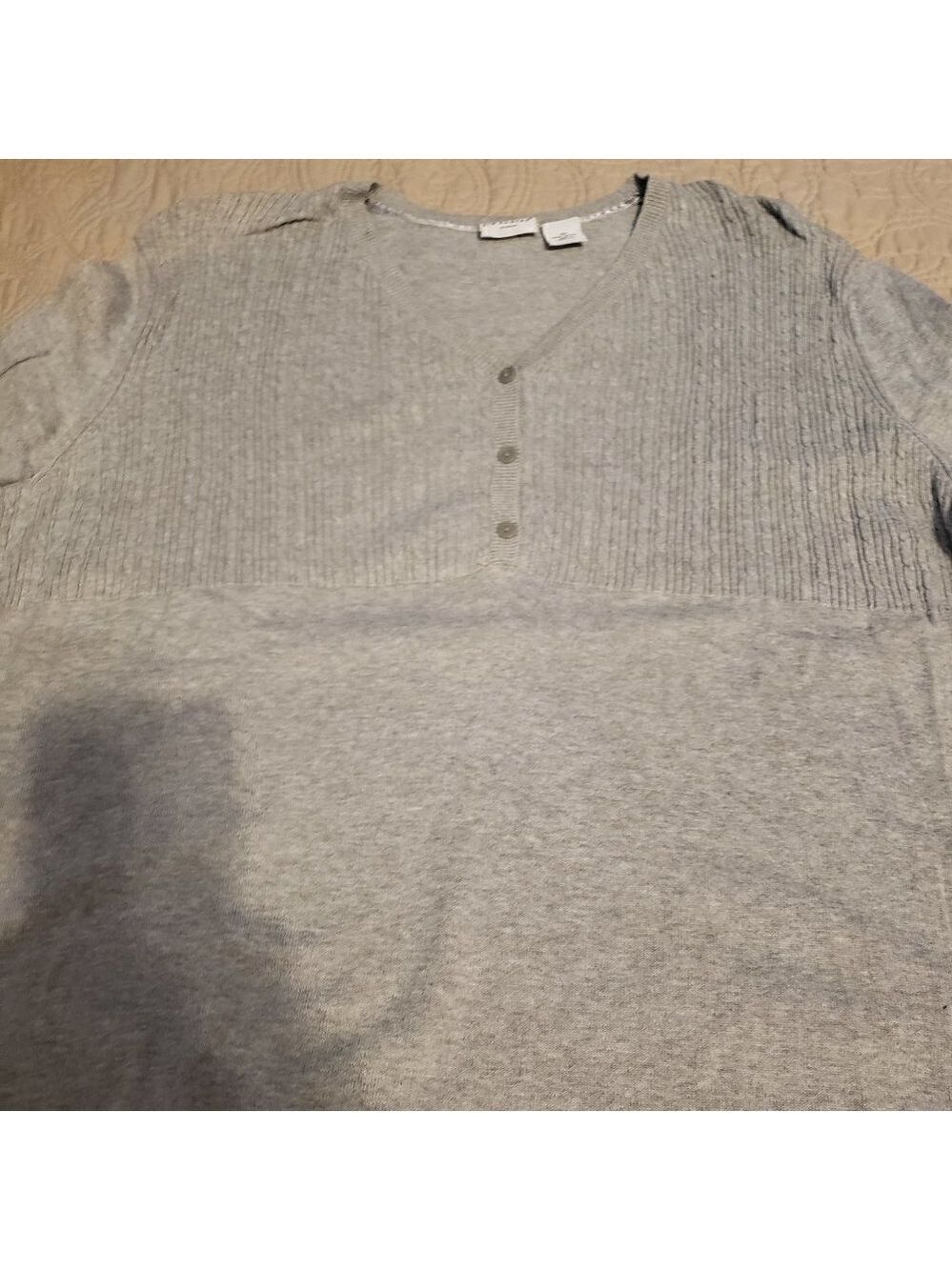 Kim Rogers V-Neck 3/4 Sleeve Sweater